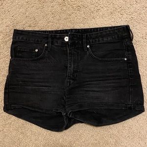 H&M High waisted denim shorts